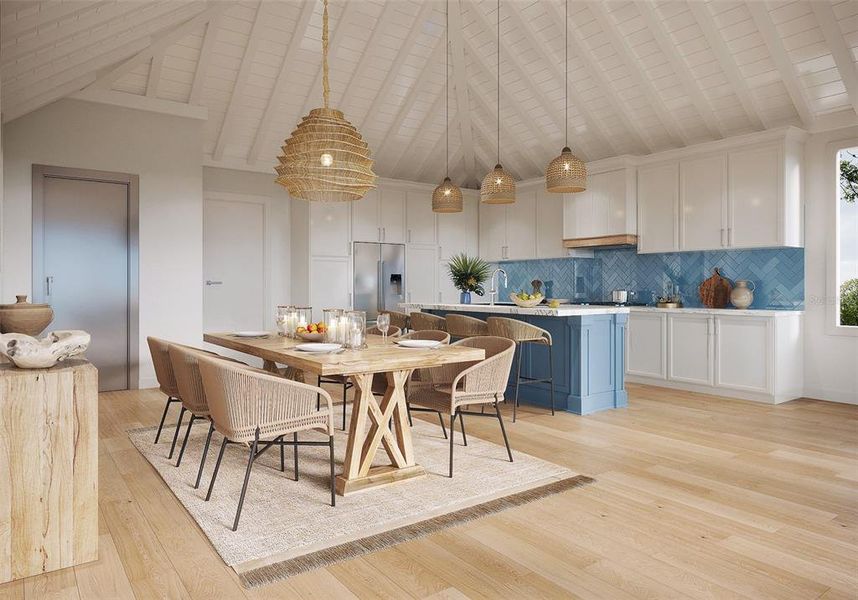 Furnished interior view inside a new home in , Longboat Key (Image 8).