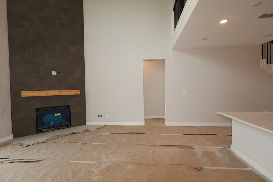 In-progress construction of a new home in Dunham Pointe, Cypress, TX (Image 42).