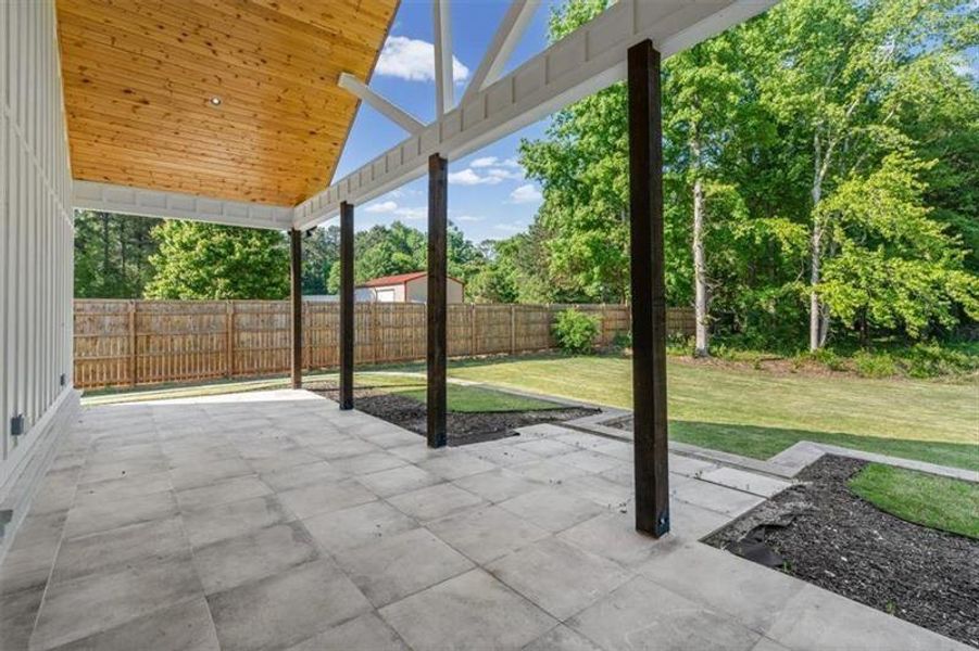 Exterior details and patio area of a home in , Lilburn (Image 4). Exterior details and patio area of a home in , Lilburn (Image 4).
