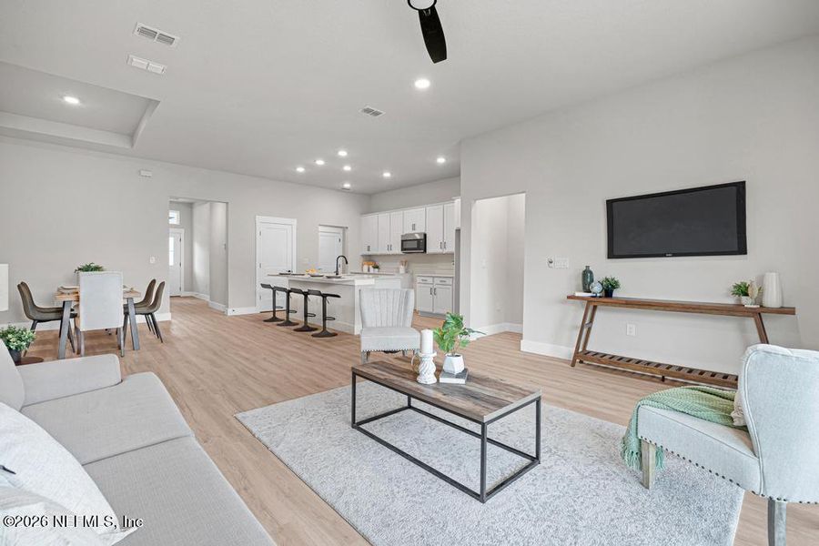 Furnished interior view inside a new home in , Jacksonville (Image 27).