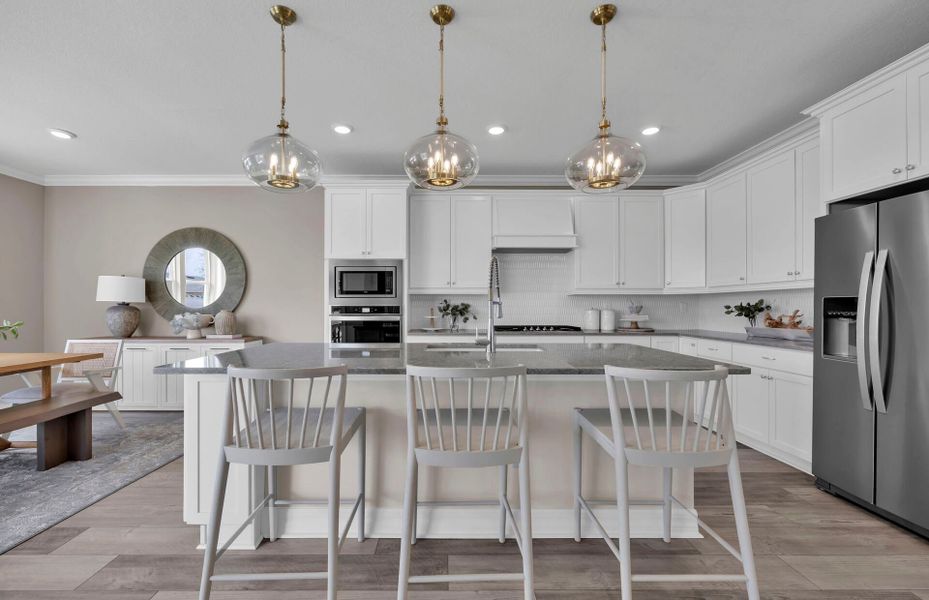 Representative furnished interior of a home built from the Yorkshire by Pulte Homes in Seminole Palms, Palm Coast (Image 24).