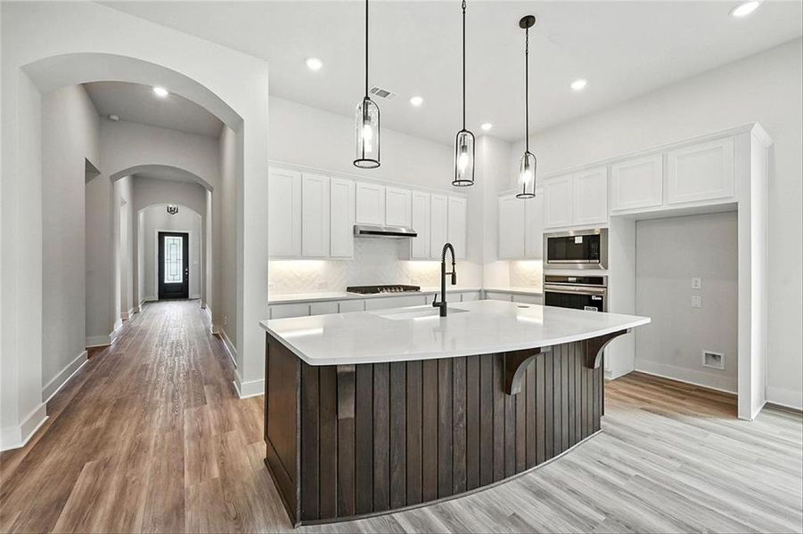 Furnished interior view inside a new home in Gateway Village - The Reserve: 50ft. lots, Denison (Image 5). Furnished interior view inside a new home in Gateway Village - The Reserve: 50ft. lots, Denison (Image 5).