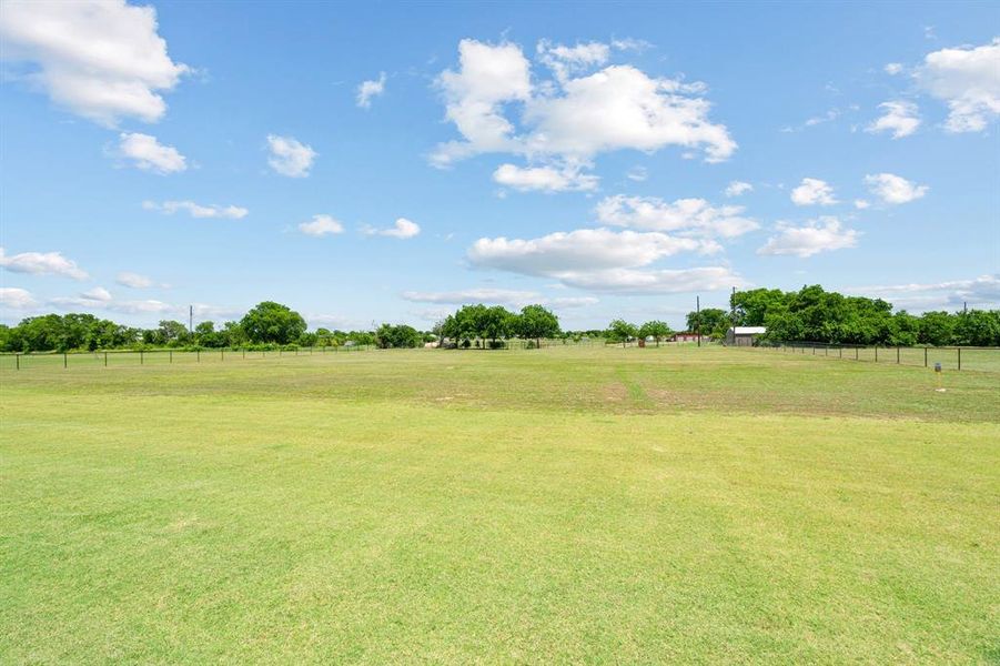 Fabulous Backyard Acreage ready for a Pool, Playset or Putting Green!