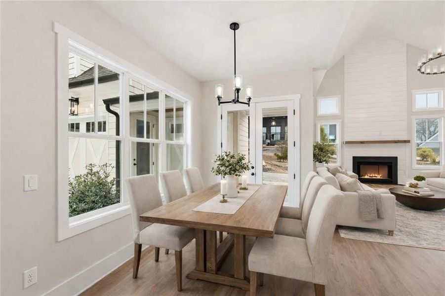 Furnished interior view inside a new home in , Dawsonville (Image 7).