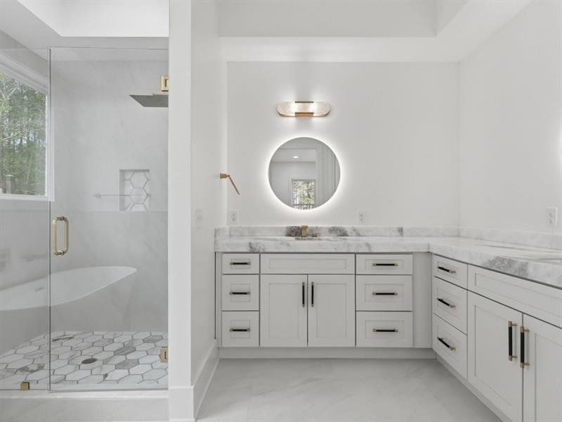 Furnished interior view inside a new home in , Canton (Image 39).