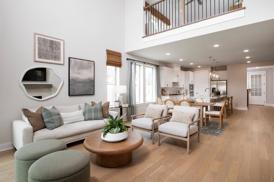 Representative furnished interior of a home built from the Sage by Tri Pointe Homes in The Retreat at Harvest, Argyle (Image 7).