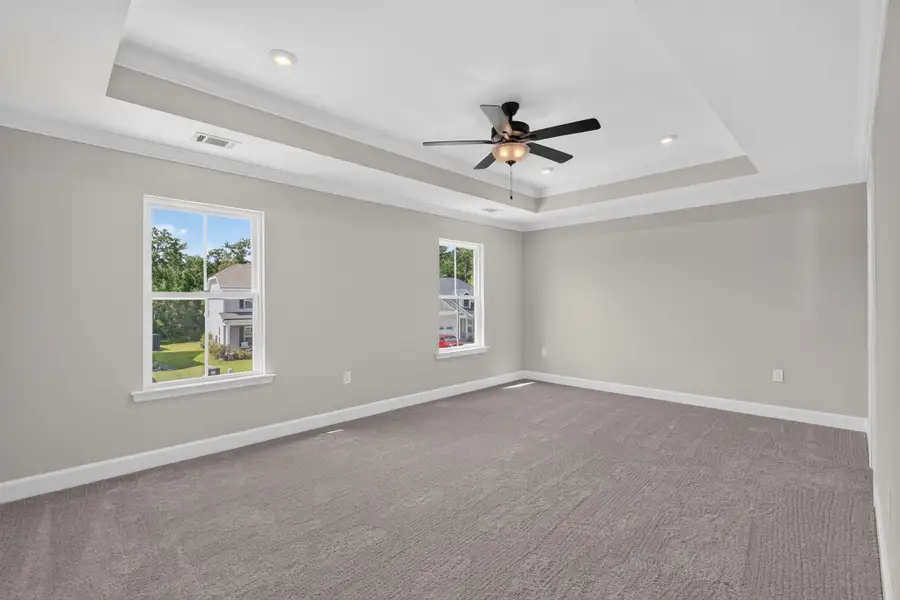 Edisto Primary Bedroom with Double Crown Molding Edisto Primary Bedroom with Double Crown Molding
