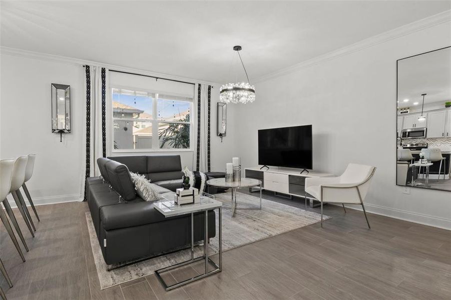 Furnished interior view inside a new home in Tohoqua, Kissimmee (Image 15).