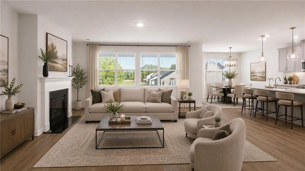 Furnished interior view inside a new home in Preserve at Dove Creek, Statham (Image 9). Furnished interior view inside a new home in Preserve at Dove Creek, Statham (Image 9).