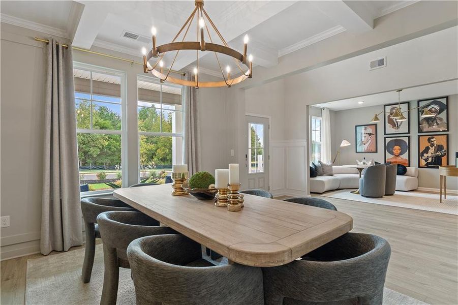 Furnished interior view inside a new home in Northcroft, Lawrenceville (Image 6).
