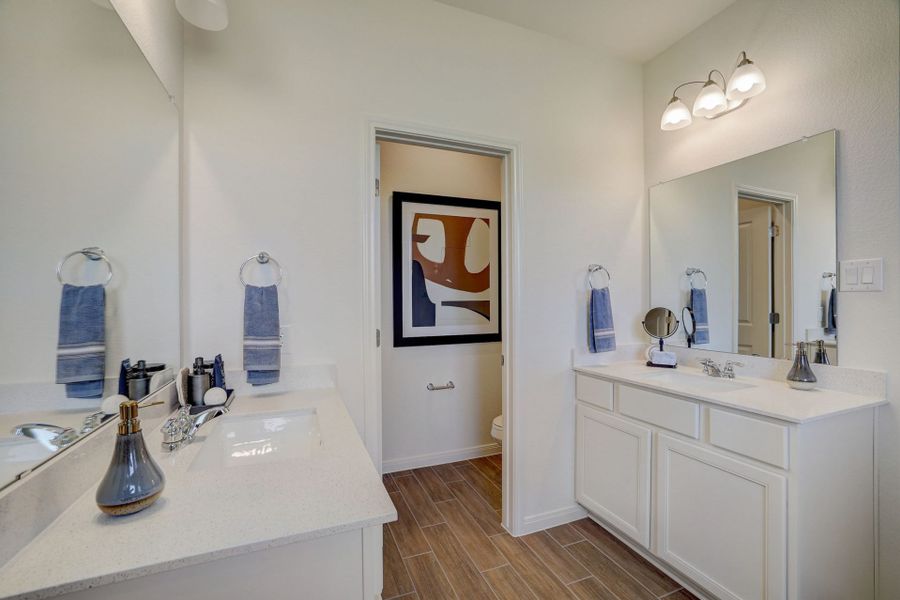 Furnished interior view inside a new home in Cool Water at Sonterra, Jarrell (Image 6).