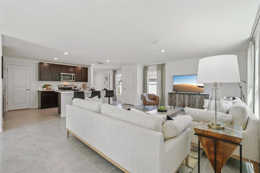 Furnished interior view inside a new home in Sherman Oaks, Brooksville (Image 25). Furnished interior view inside a new home in Sherman Oaks, Brooksville (Image 25).