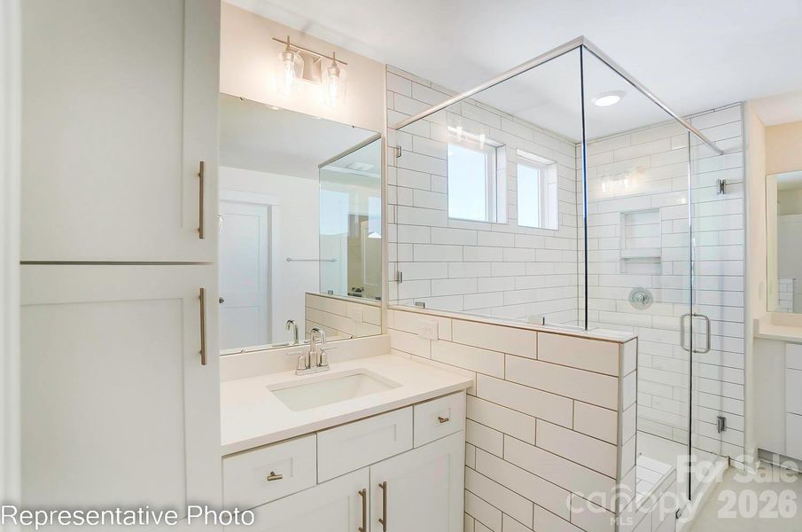 Furnished interior view inside a new home in Enclave at Riverdale, Huntersville (Image 10).