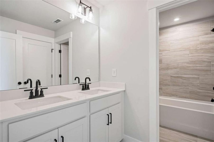 Furnished interior view inside a new home in The Paddocks at Doc Hughes, Buford (Image 13).