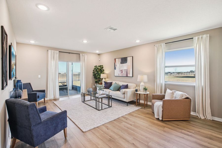Representative furnished interior of a home built from the Maple by Maronda Homes in Malabar Springs, Palm Bay (Image 6).
