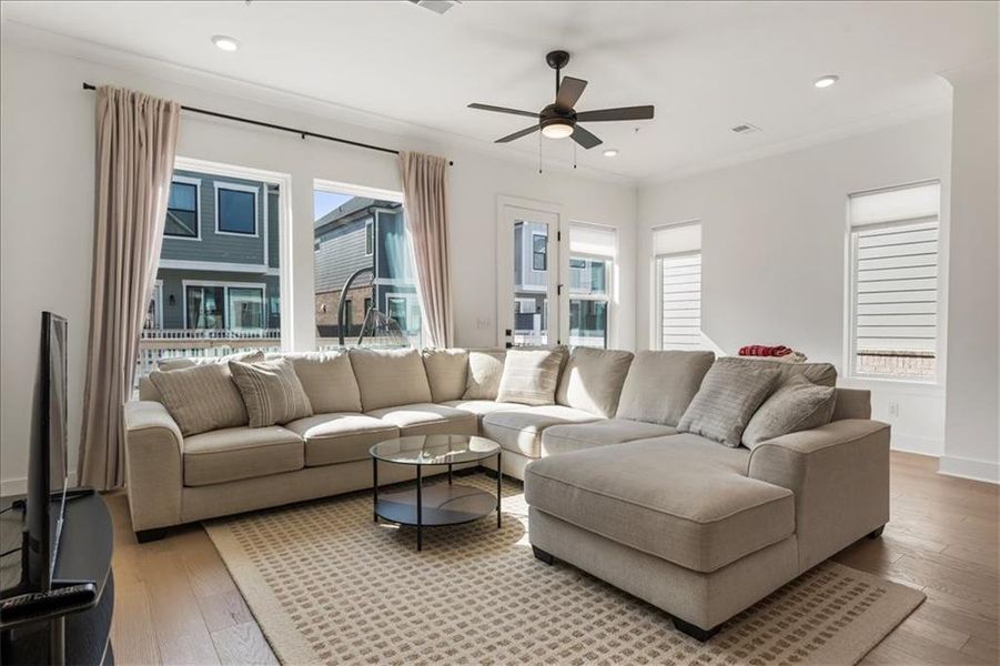 Furnished interior view inside a new home in , Alpharetta (Image 10). Furnished interior view inside a new home in , Alpharetta (Image 10).