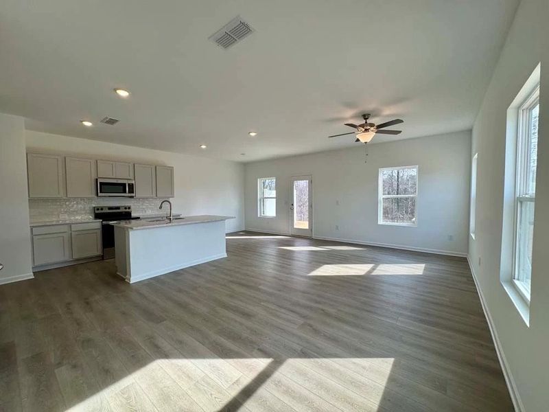 Family Room & Kitchen