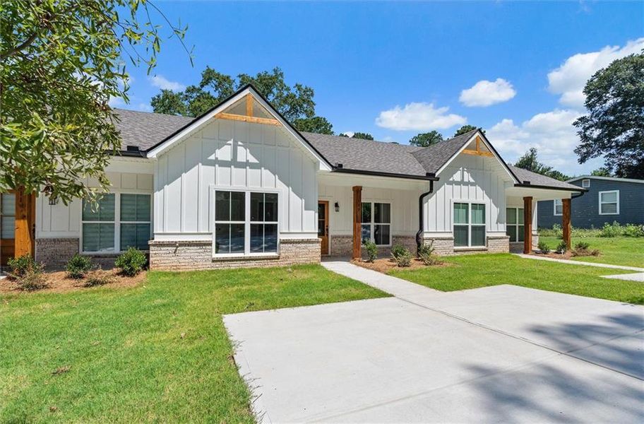 Front exterior of a new home in , Carrollton, GA, highlighting curb appeal (Image 2). Front exterior of a new home in , Carrollton, GA, highlighting curb appeal (Image 2).
