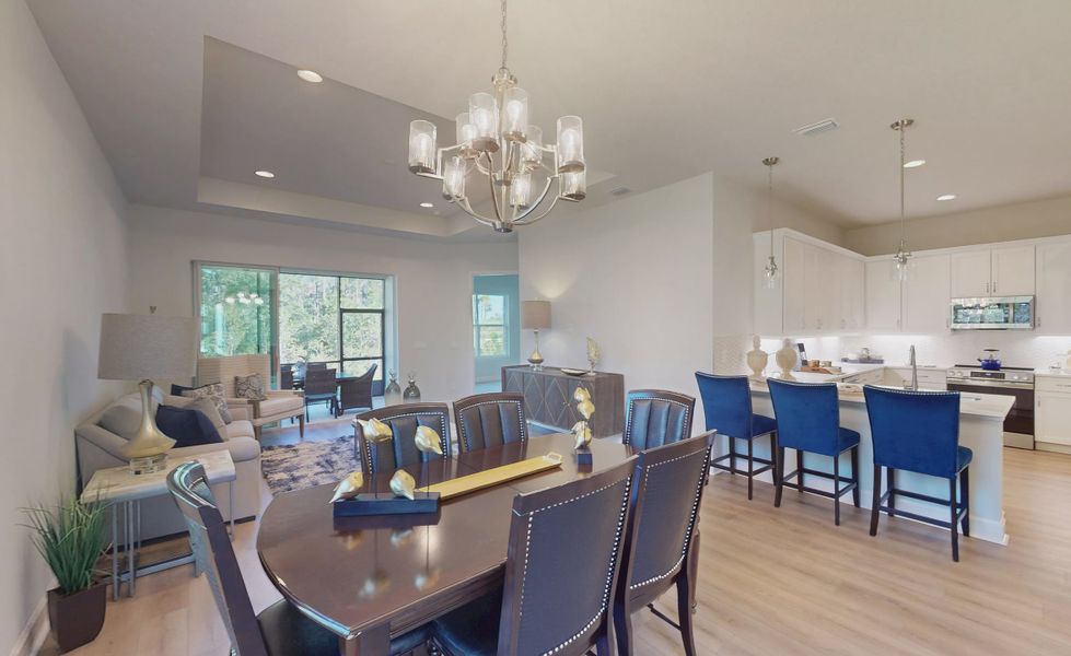 Furnished interior view inside a new home in Woodhaven, Port Orange (Image 12). Furnished interior view inside a new home in Woodhaven, Port Orange (Image 12).