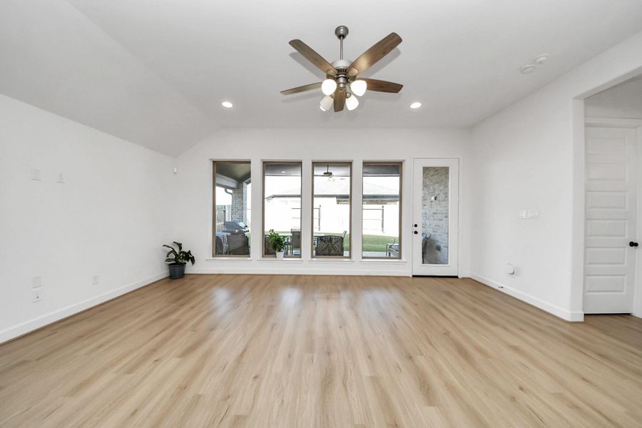Spacious open living room area connected to the kitchen Spacious open living room area connected to the kitchen