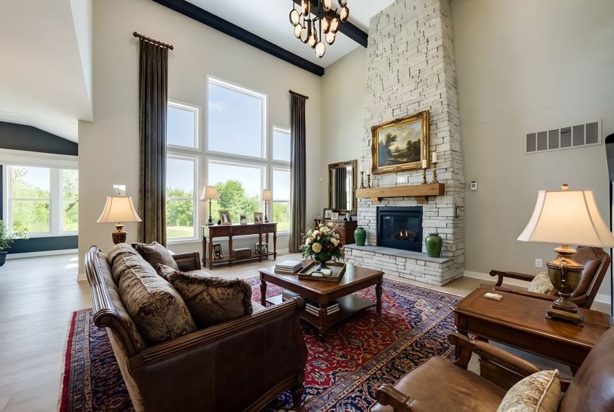 Furnished interior view inside a new home in Woodberry, Canton (Image 43).