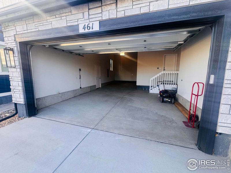 Oversized Tandem Three Car Garage