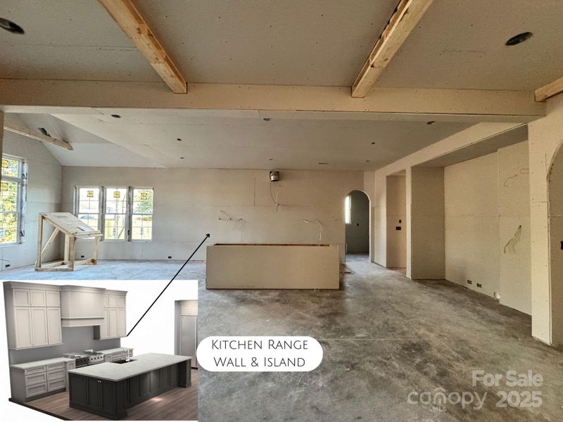 722 Hillside view of Kitchen from Living Room.