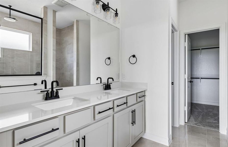 Owners bath with double vanity