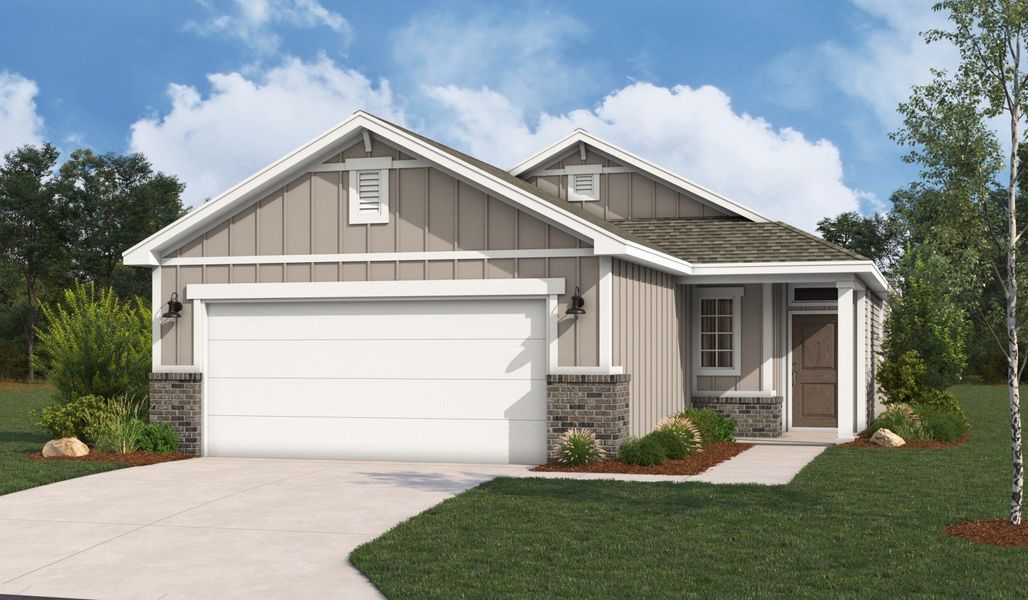 Representative exterior photo of a completed home built from the Pecos by Hakes Brothers in Highland Ridge, New Braunfels, TX (Image 27).