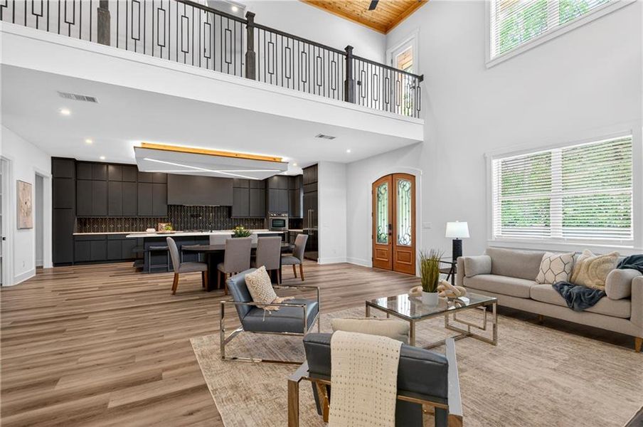 Furnished interior view inside a new home in , Dahlonega (Image 57).