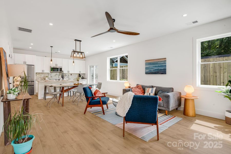 Furnished interior view inside a new home in , Asheville (Image 15).