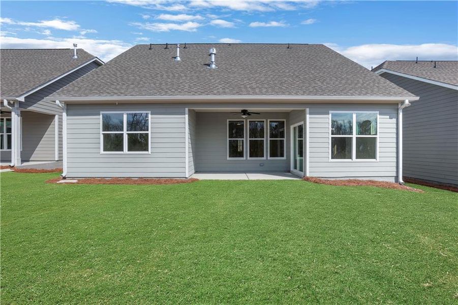 Exterior details and patio area of a home in Marble Tree, Ball Ground (Image 25).