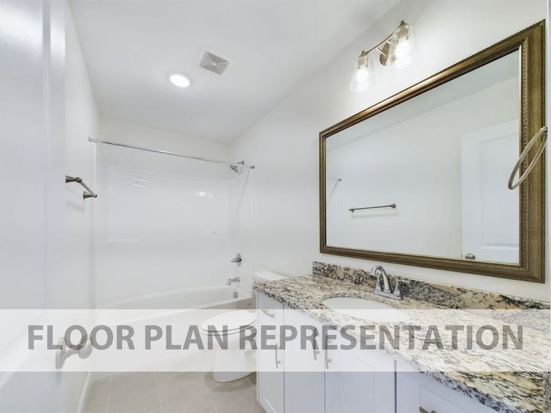 Secondary Bathroom Floorplan Representation Photo | The 2078 Plan
