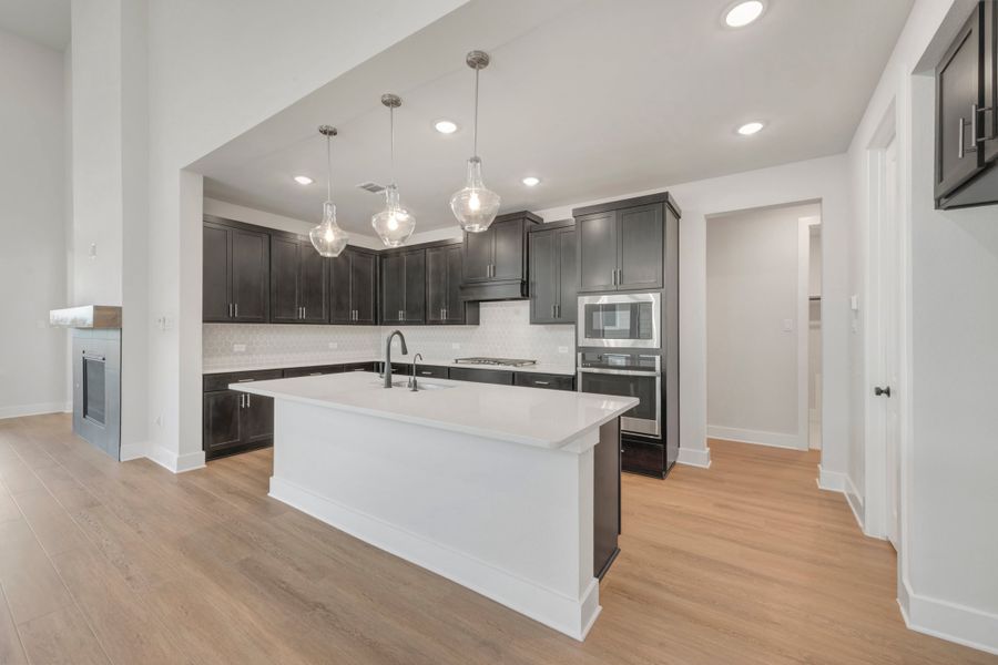 Furnished interior view inside a new home in The Meadows, Denton (Image 9).