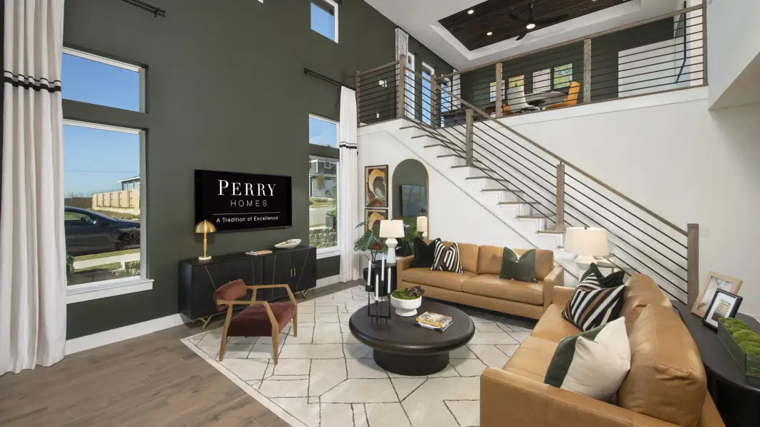 Furnished interior view inside a new home in Easton Park, Austin (Image 4).