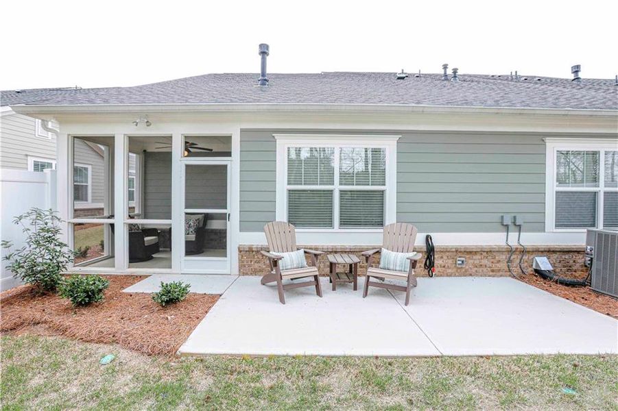 Exterior details and patio area of a home in , Cumming (Image 30). Exterior details and patio area of a home in , Cumming (Image 30).