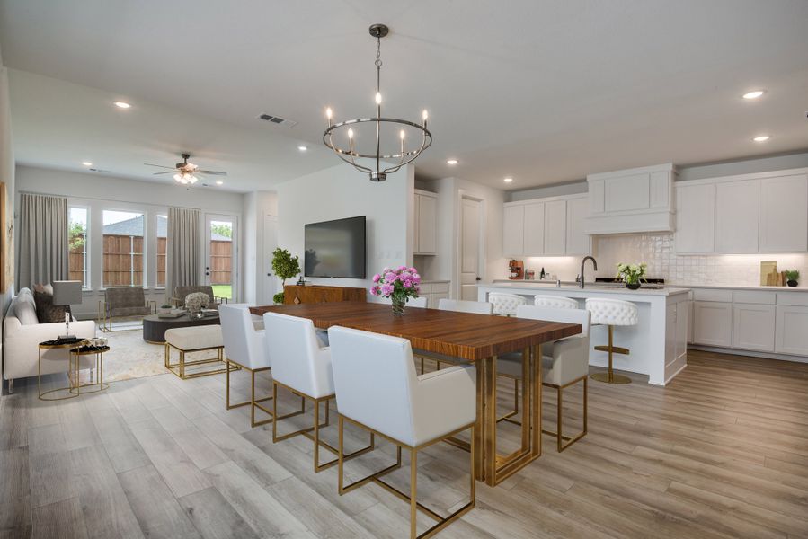 Furnished interior view inside a new home in Painted Tree - South, McKinney (Image 9).