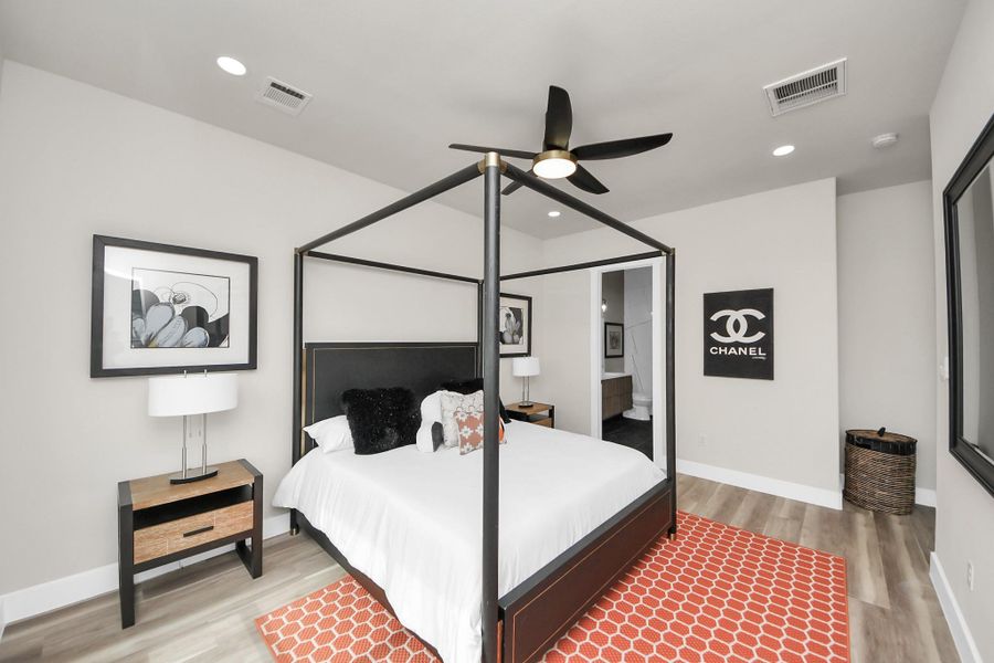 Primary bedroom on the third floor