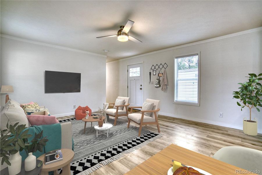 Furnished interior view inside a new home in , Fort Collins (Image 5). Furnished interior view inside a new home in , Fort Collins (Image 5).