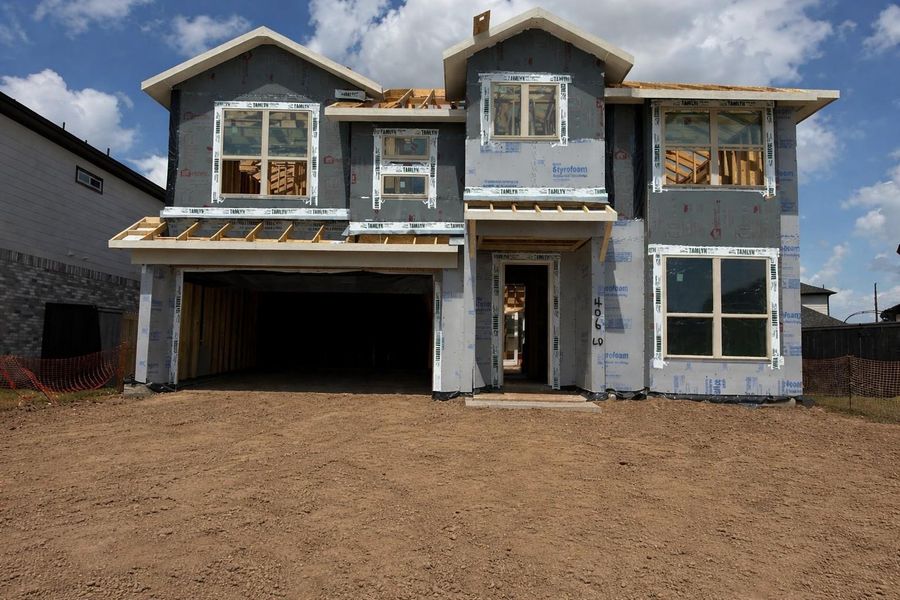 In-progress construction of a new home in , Richmond, TX (Image 14).
