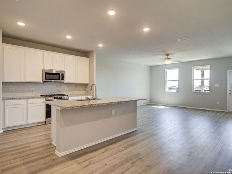 Furnished interior view inside a new home in Comanche Ridge, San Antonio (Image 7).