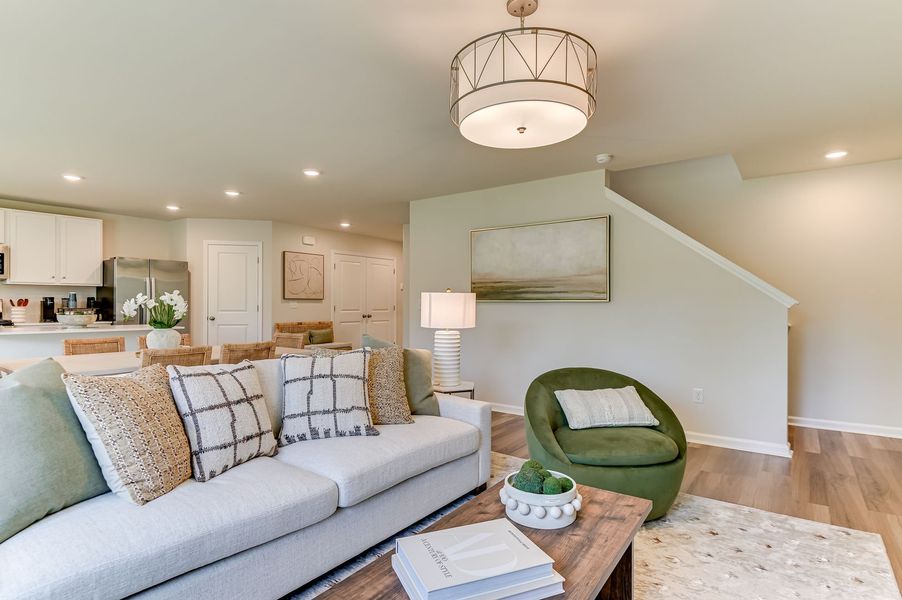 Representative furnished interior of a home built from the Frazier by Stanley Martin Homes in Essence at Bent Creek Village, Thomson (Image 93). Representative furnished interior of a home built from the Frazier by Stanley Martin Homes in Essence at Bent Creek Village, Thomson (Image 93).