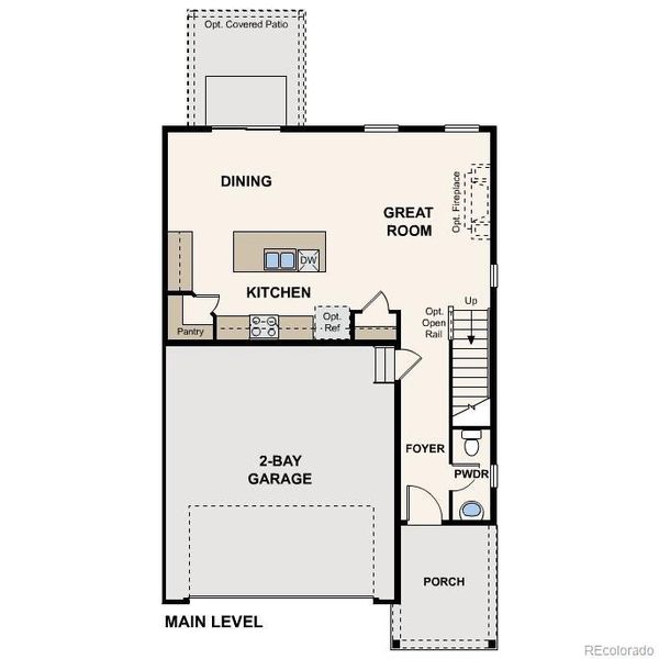 2D floor plan layout of this home in Coyote Creek, Fort Lupton, CO (Image 2). 2D floor plan layout of this home in Coyote Creek, Fort Lupton, CO (Image 2).