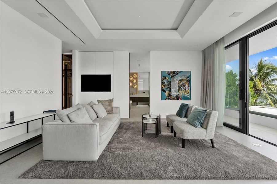 Furnished interior view inside a new home in , Miami Beach (Image 18).