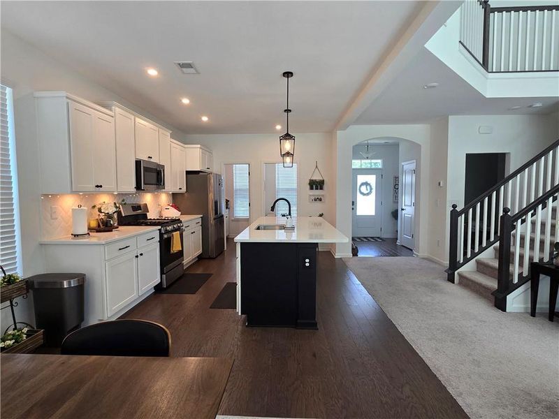 Furnished interior view inside a new home in The Reserve At Liberty Park, Braselton (Image 10).