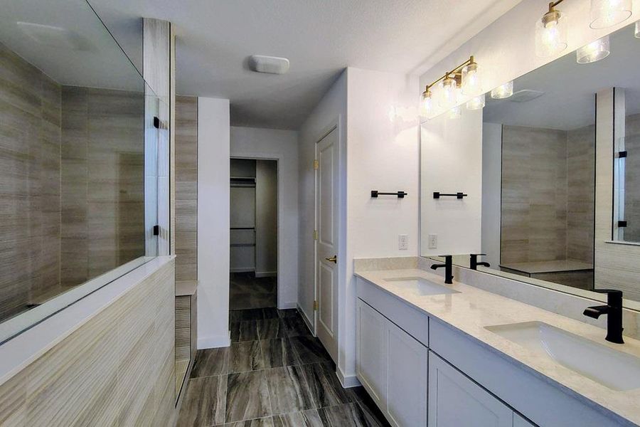 Furnished interior view inside a new home in Wolf Ranch, Georgetown (Image 10).