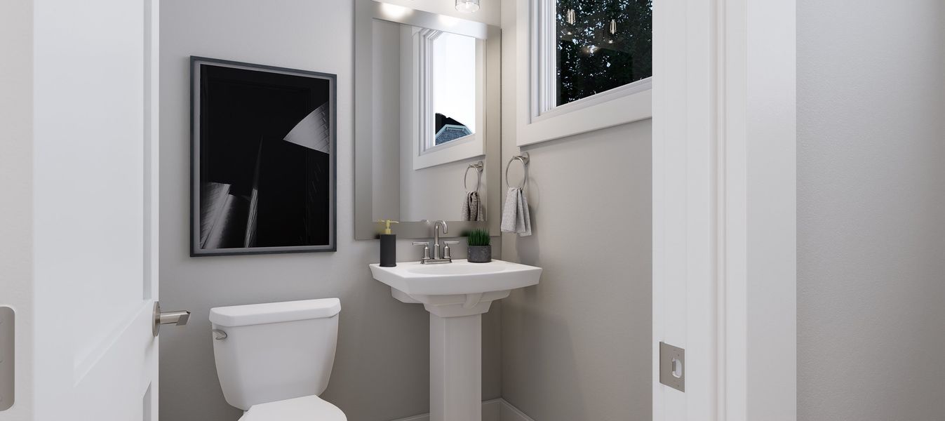 Representative furnished interior of a home built from the Bella by Baker Residential in Atwater Station - Village Collection, Fuquay Varina (Image 31).