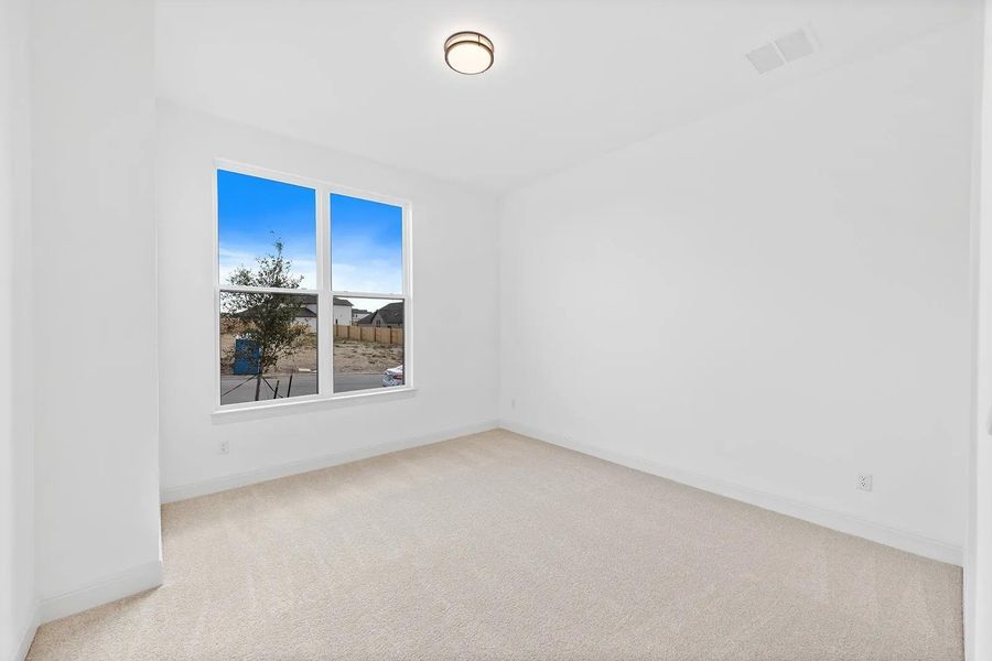 Spacious, unfurnished interior of a new home in Lariat - 80', Liberty Hill (Image 15). Spacious, unfurnished interior of a new home in Lariat - 80', Liberty Hill (Image 15).