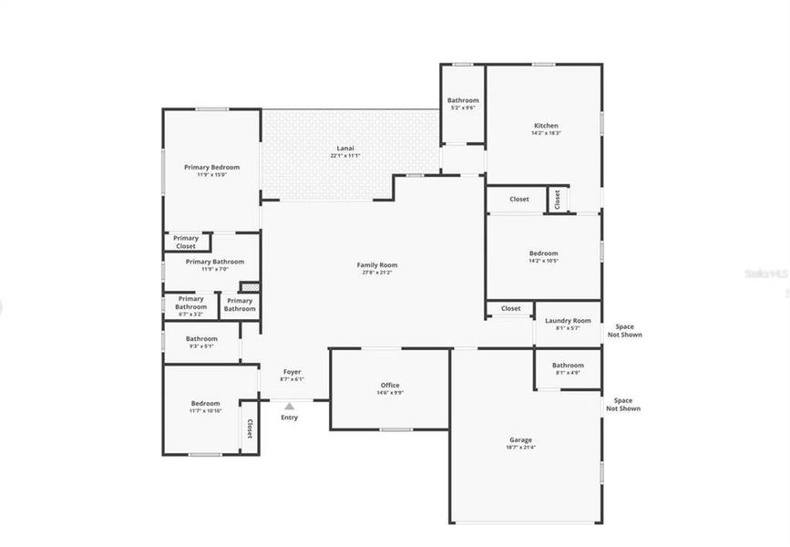 2D floor plan layout of this home in , Port Charlotte, FL (Image 3).