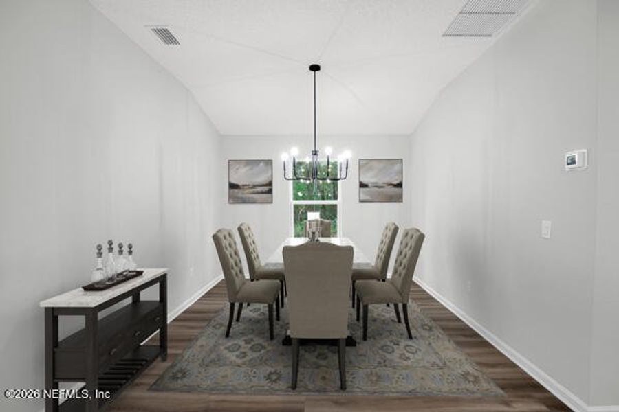 Furnished interior view inside a new home in , Satsuma (Image 15).